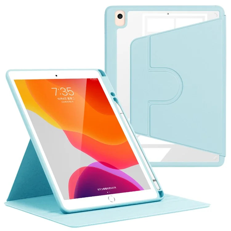 For iPad 10.2 (2019) / (2020) / (2021) / Pro 10.5-inch (2017) / Air 10.5 inch (2019) Folio Rotary Stand Cover Auto Wake / Sleep Tablet Case