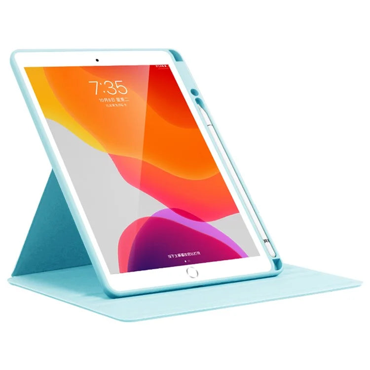 For iPad 10.2 (2019) / (2020) / (2021) / Pro 10.5-inch (2017) / Air 10.5 inch (2019) Folio Rotary Stand Cover Auto Wake / Sleep Tablet Case