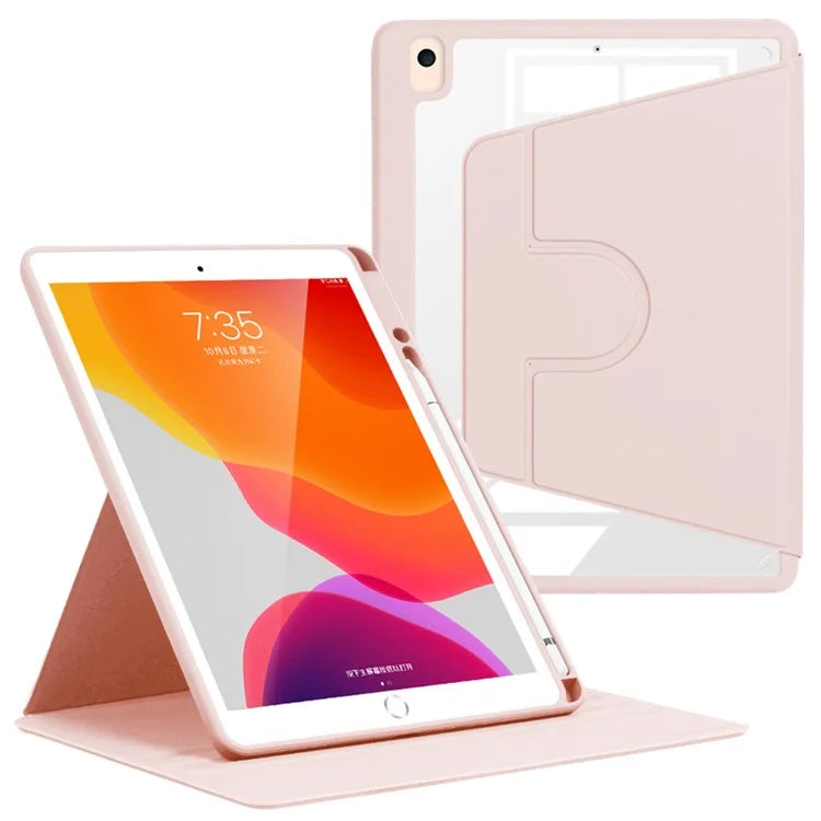 For iPad 10.2 (2019) / (2020) / (2021) / Pro 10.5-inch (2017) / Air 10.5 inch (2019) Folio Rotary Stand Cover Auto Wake / Sleep Tablet Case
