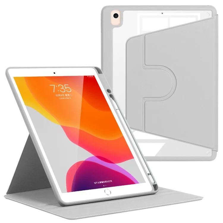 For iPad 10.2 (2019) / (2020) / (2021) / Pro 10.5-inch (2017) / Air 10.5 inch (2019) Folio Rotary Stand Cover Auto Wake / Sleep Tablet Case