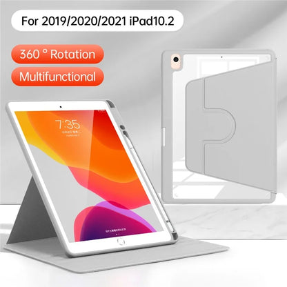 For iPad 10.2 (2019) / (2020) / (2021) / Pro 10.5-inch (2017) / Air 10.5 inch (2019) Folio Rotary Stand Cover Auto Wake / Sleep Tablet Case