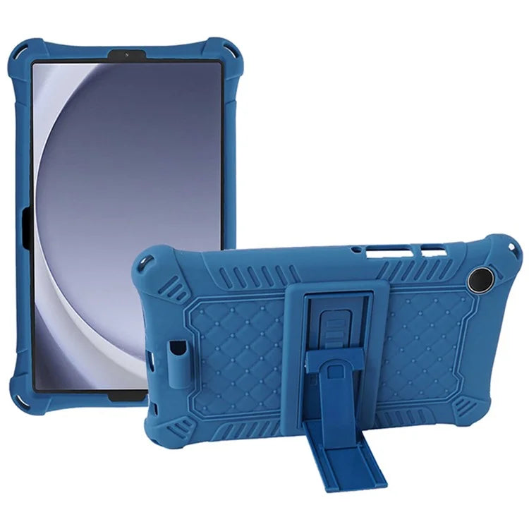 For Samsung Galaxy Tab A9 Soft Skin Silicone Case Kickstand Protective Tablet Cover