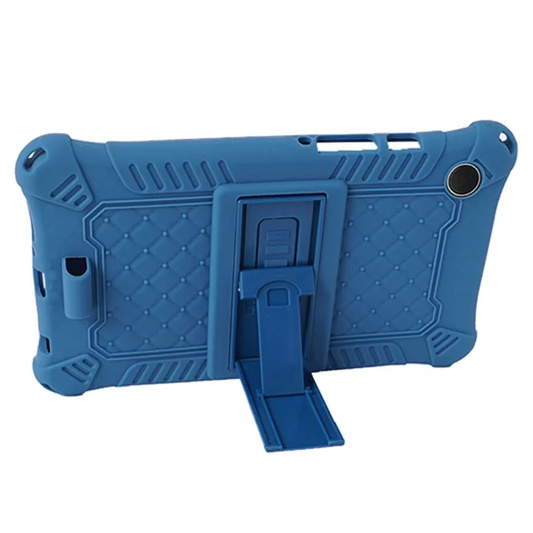 For Samsung Galaxy Tab A9 Soft Skin Silicone Case Kickstand Protective Tablet Cover