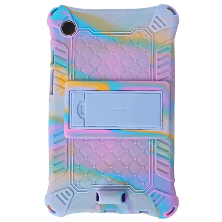 For Samsung Galaxy Tab A9 Soft Skin Silicone Case Kickstand Protective Tablet Cover