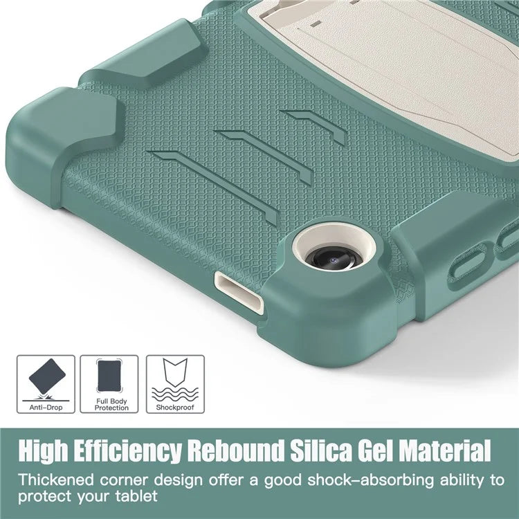 For Samsung Galaxy Tab A9 Tablet Case Anti-drop Kickstand PC+Silicone Protective Cover