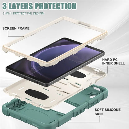 For Samsung Galaxy Tab A9 Tablet Case Anti-drop Kickstand PC+Silicone Protective Cover
