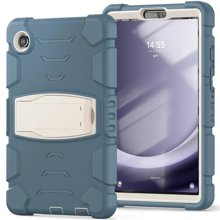 For Samsung Galaxy Tab A9 Tablet Case Anti-drop Kickstand PC+Silicone Protective Cover