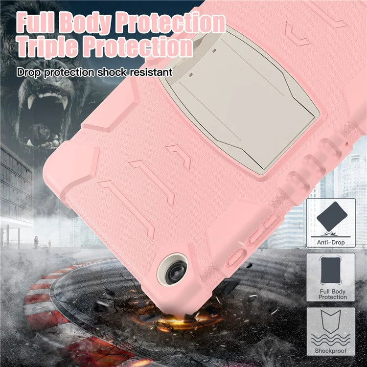 For Samsung Galaxy Tab A9+ Tablet Case Shockproof PC+Silicone Protective Cover with Kickstand