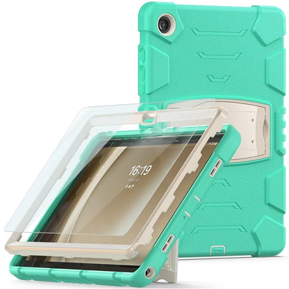 For Samsung Galaxy Tab A9+ Tablet Case Shockproof PC+Silicone Protective Cover with Kickstand