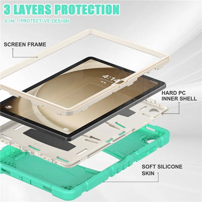 For Samsung Galaxy Tab A9+ Tablet Case Shockproof PC+Silicone Protective Cover with Kickstand