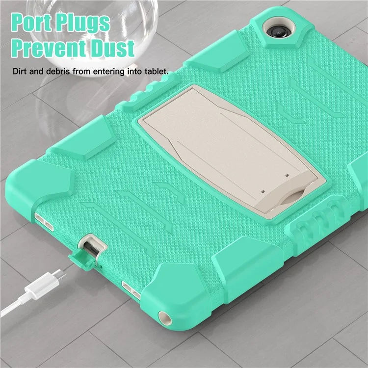 For Samsung Galaxy Tab A9+ Tablet Case Shockproof PC+Silicone Protective Cover with Kickstand