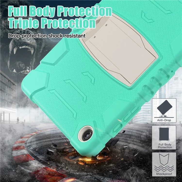 For Samsung Galaxy Tab A9+ Tablet Case Shockproof PC+Silicone Protective Cover with Kickstand