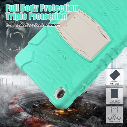 For Samsung Galaxy Tab A9+ Tablet Case Shockproof PC+Silicone Protective Cover with Kickstand