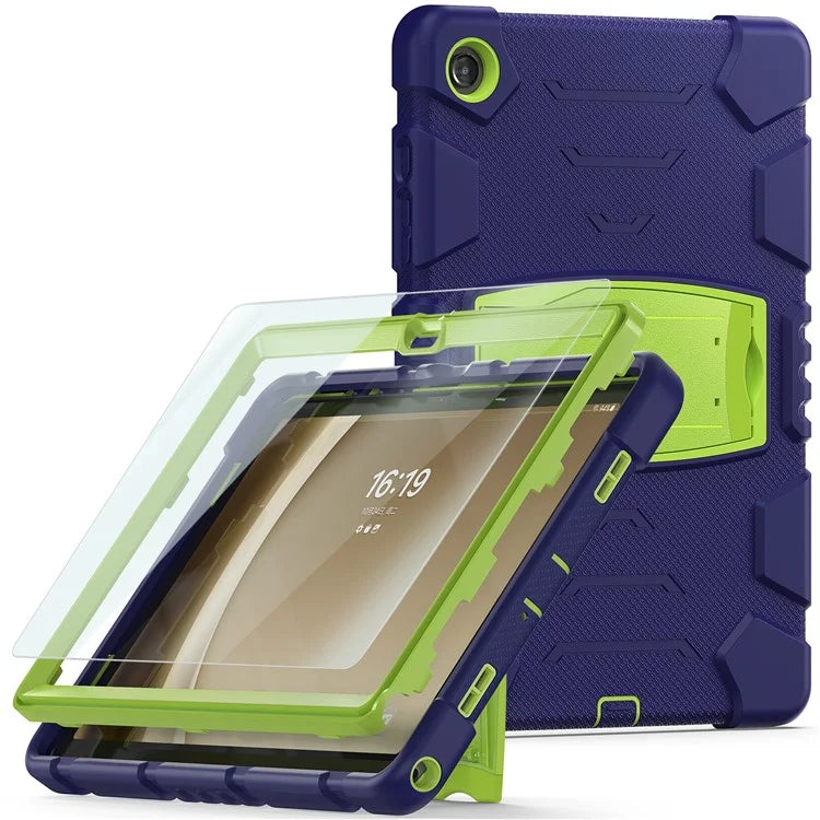 For Samsung Galaxy Tab A9+ Tablet Case Shockproof PC+Silicone Protective Cover with Kickstand