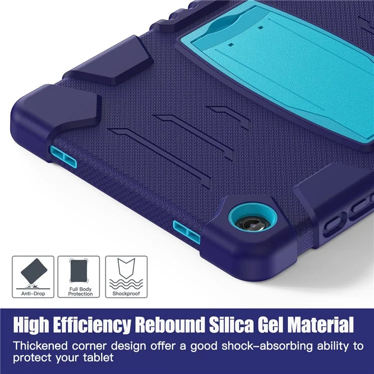 For Samsung Galaxy Tab A9+ Tablet Case Shockproof PC+Silicone Protective Cover with Kickstand