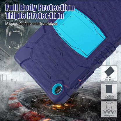 For Samsung Galaxy Tab A9+ Tablet Case Shockproof PC+Silicone Protective Cover with Kickstand