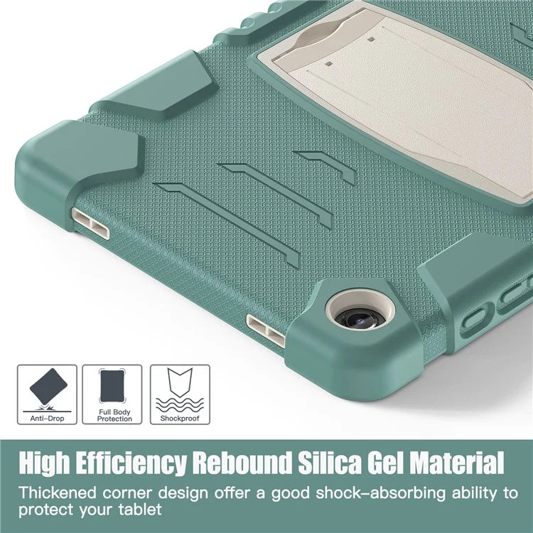 For Samsung Galaxy Tab A9+ Tablet Case Shockproof PC+Silicone Protective Cover with Kickstand