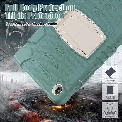 For Samsung Galaxy Tab A9+ Tablet Case Shockproof PC+Silicone Protective Cover with Kickstand