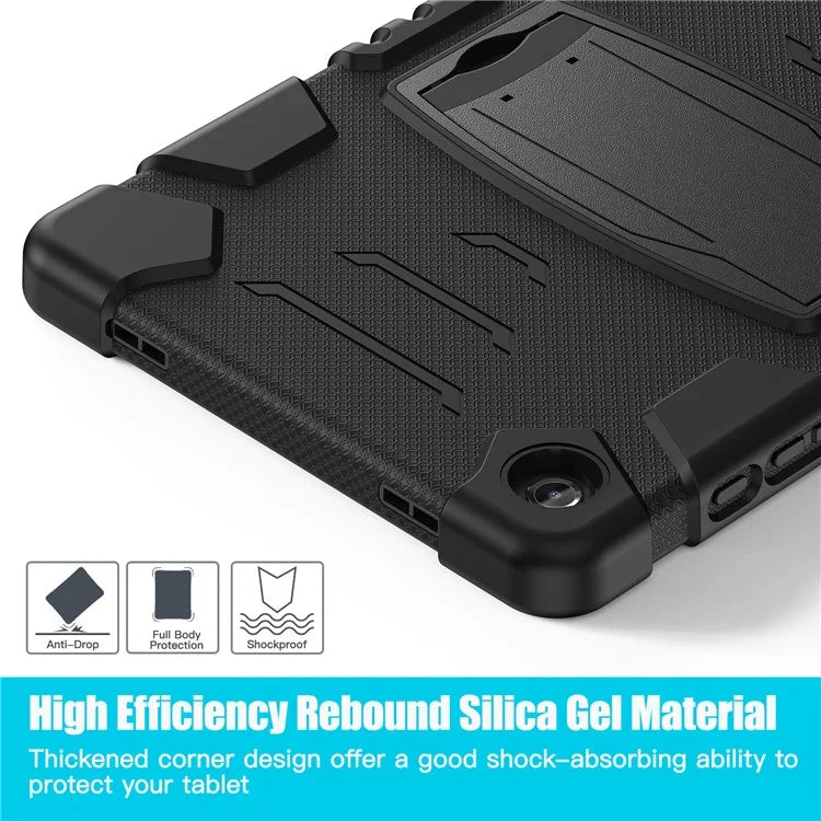 For Samsung Galaxy Tab A9+ Tablet Case Shockproof PC+Silicone Protective Cover with Kickstand