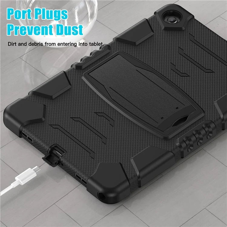 For Samsung Galaxy Tab A9+ Tablet Case Shockproof PC+Silicone Protective Cover with Kickstand