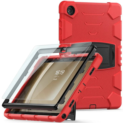 For Samsung Galaxy Tab A9+ Tablet Case Shockproof PC+Silicone Protective Cover with Kickstand