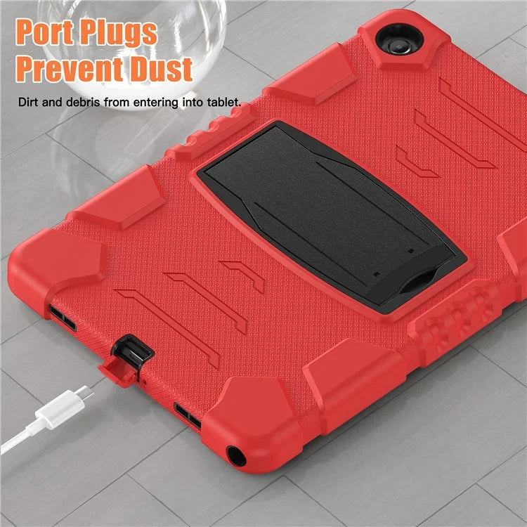 For Samsung Galaxy Tab A9+ Tablet Case Shockproof PC+Silicone Protective Cover with Kickstand