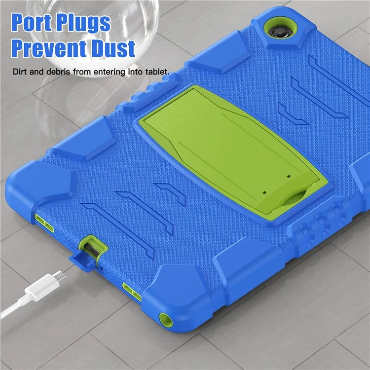 For Samsung Galaxy Tab A9+ Tablet Case Shockproof PC+Silicone Protective Cover with Kickstand