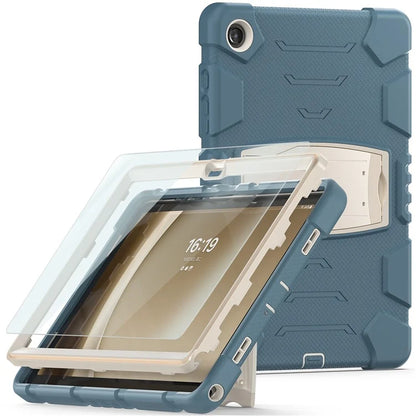 For Samsung Galaxy Tab A9+ Tablet Case Shockproof PC+Silicone Protective Cover with Kickstand