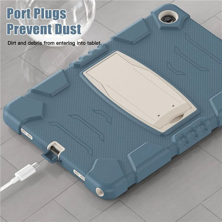 For Samsung Galaxy Tab A9+ Tablet Case Shockproof PC+Silicone Protective Cover with Kickstand