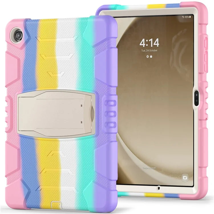 For Samsung Galaxy Tab A9+ Tablet Case Shockproof PC+Silicone Protective Cover with Kickstand
