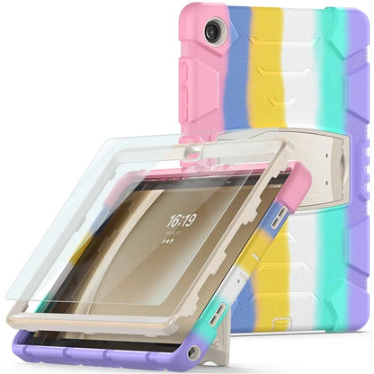 For Samsung Galaxy Tab A9+ Tablet Case Shockproof PC+Silicone Protective Cover with Kickstand