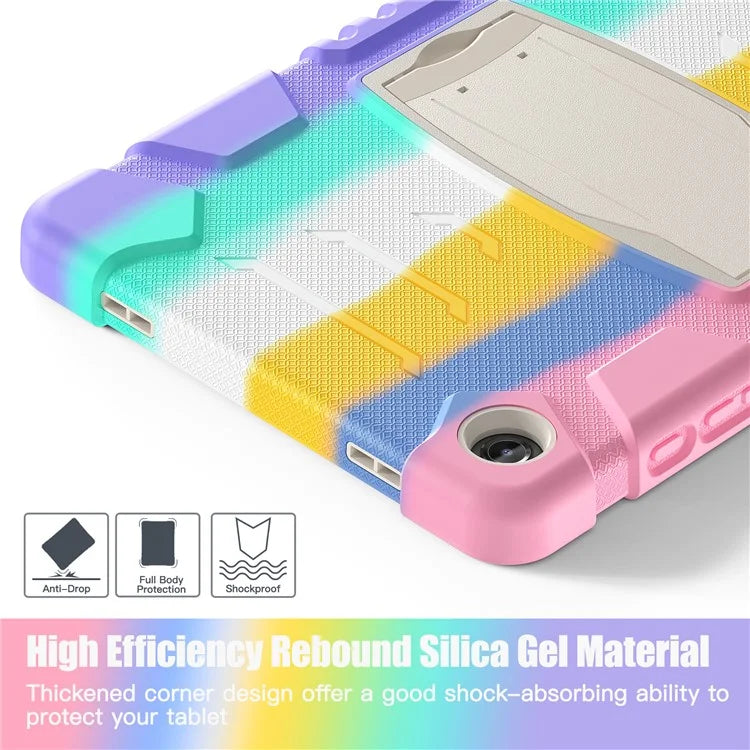For Samsung Galaxy Tab A9+ Tablet Case Shockproof PC+Silicone Protective Cover with Kickstand
