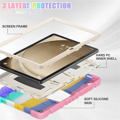 For Samsung Galaxy Tab A9+ Tablet Case Shockproof PC+Silicone Protective Cover with Kickstand