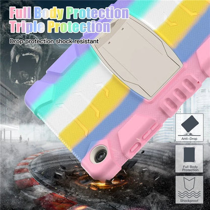For Samsung Galaxy Tab A9+ Tablet Case Shockproof PC+Silicone Protective Cover with Kickstand