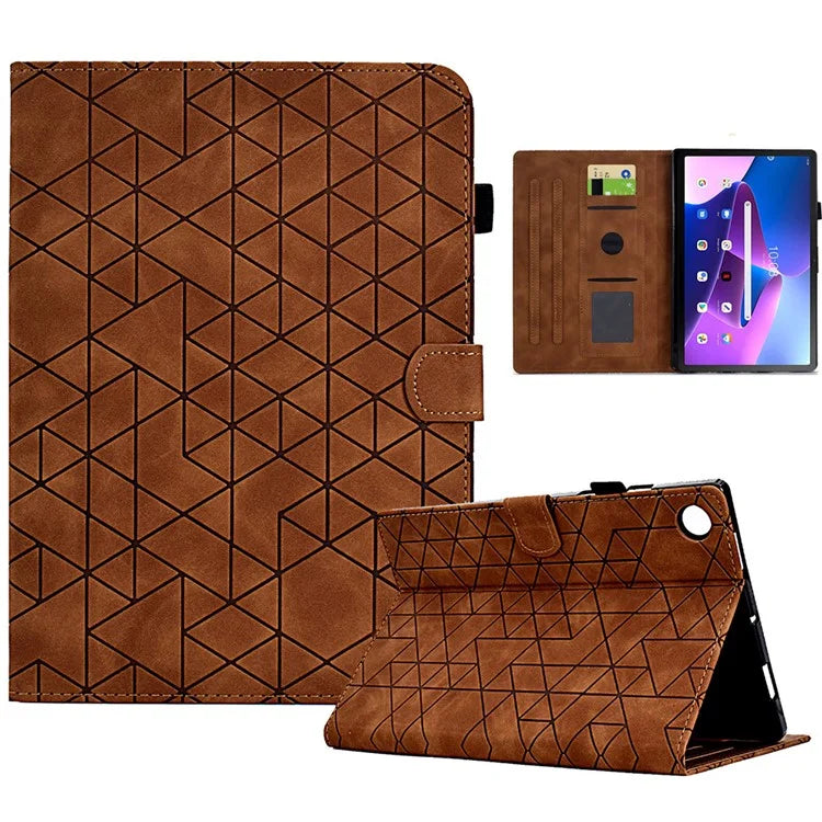 For Lenovo Tab M10 Plus (3rd Gen) Case Card Slots Tablet Leather Cover