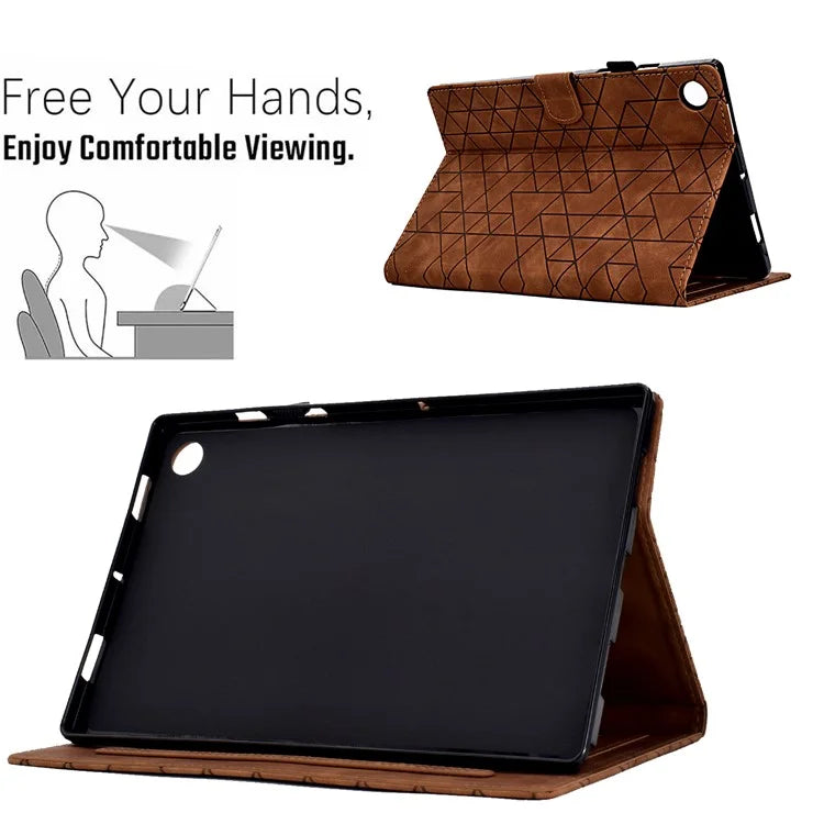 For Lenovo Tab M10 Plus (3rd Gen) Case Card Slots Tablet Leather Cover