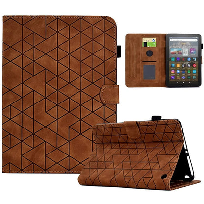 For Amazon Fire HD 8 (2022) /  Fire HD 8 Plus (2022) Case Anti-drop Leather Tablet Cover with Stand and Card Holder