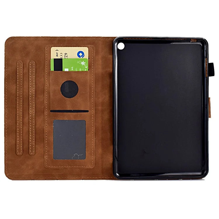 For Amazon Fire HD 8 (2022) /  Fire HD 8 Plus (2022) Case Anti-drop Leather Tablet Cover with Stand and Card Holder