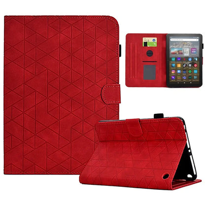 For Amazon Fire HD 8 (2022) /  Fire HD 8 Plus (2022) Case Anti-drop Leather Tablet Cover with Stand and Card Holder