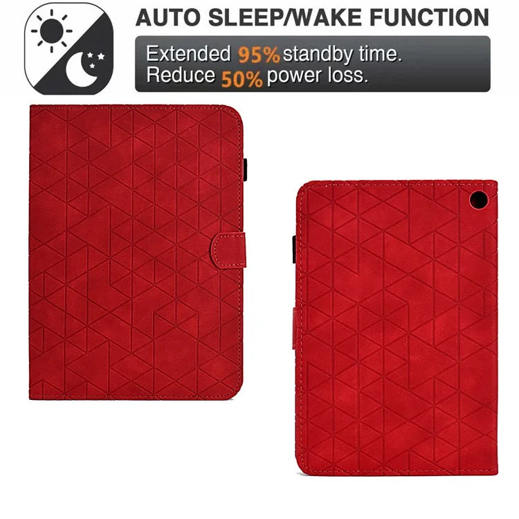 For Amazon Fire HD 8 (2022) /  Fire HD 8 Plus (2022) Case Anti-drop Leather Tablet Cover with Stand and Card Holder