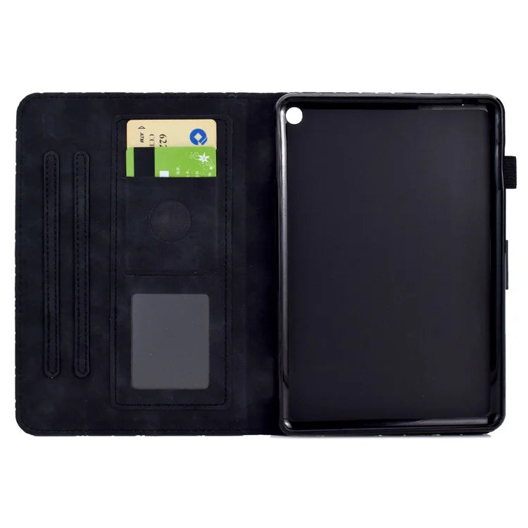 For Amazon Fire HD 8 (2022) /  Fire HD 8 Plus (2022) Case Anti-drop Leather Tablet Cover with Stand and Card Holder