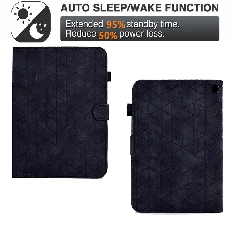 For Amazon Fire HD 8 (2022) /  Fire HD 8 Plus (2022) Case Anti-drop Leather Tablet Cover with Stand and Card Holder