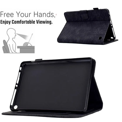 For Amazon Fire HD 8 (2022) /  Fire HD 8 Plus (2022) Case Anti-drop Leather Tablet Cover with Stand and Card Holder