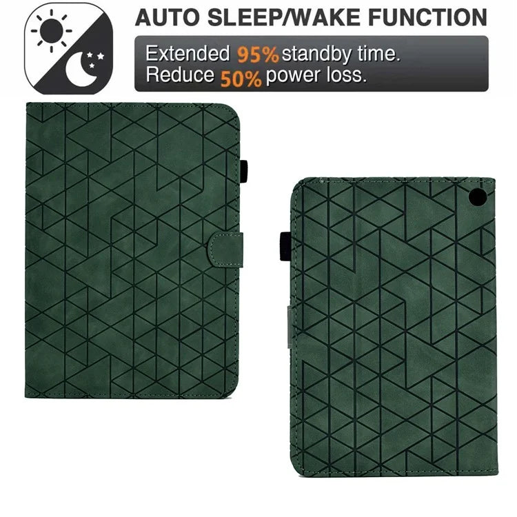 For Amazon Fire HD 8 (2022) /  Fire HD 8 Plus (2022) Case Anti-drop Leather Tablet Cover with Stand and Card Holder