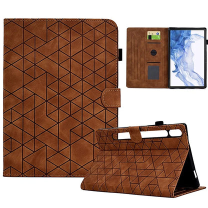For Samsung Galaxy Tab S8 X700 X706 / Tab S7 T870 T875 Case Pattern Imprinted PU Leather Tablet Cover