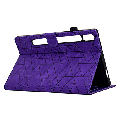 For Samsung Galaxy Tab S8 X700 X706 / Tab S7 T870 T875 Case Pattern Imprinted PU Leather Tablet Cover