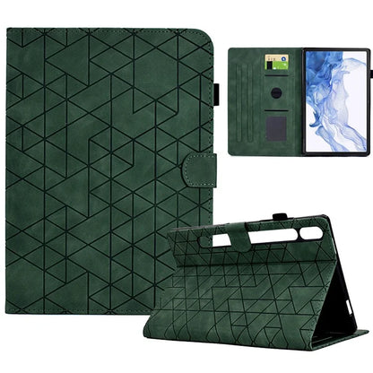 For Samsung Galaxy Tab S8 X700 X706 / Tab S7 T870 T875 Case Pattern Imprinted PU Leather Tablet Cover
