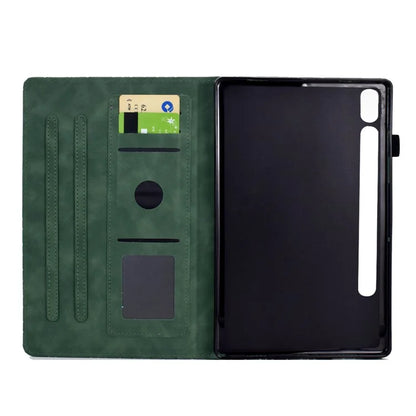 For Samsung Galaxy Tab S8 X700 X706 / Tab S7 T870 T875 Case Pattern Imprinted PU Leather Tablet Cover