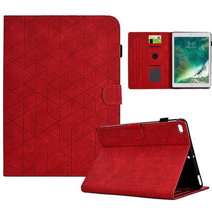 For iPad Air (2013) / Air 2 / iPad 9.7-inch (2017) / (2018) Case Card Slot Full Protection PU Leather Flip Cover