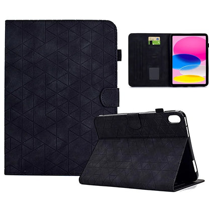 For iPad 10.9 (2022) Case Card Slot Pattern Imprinted PU Leather Tablet Cover